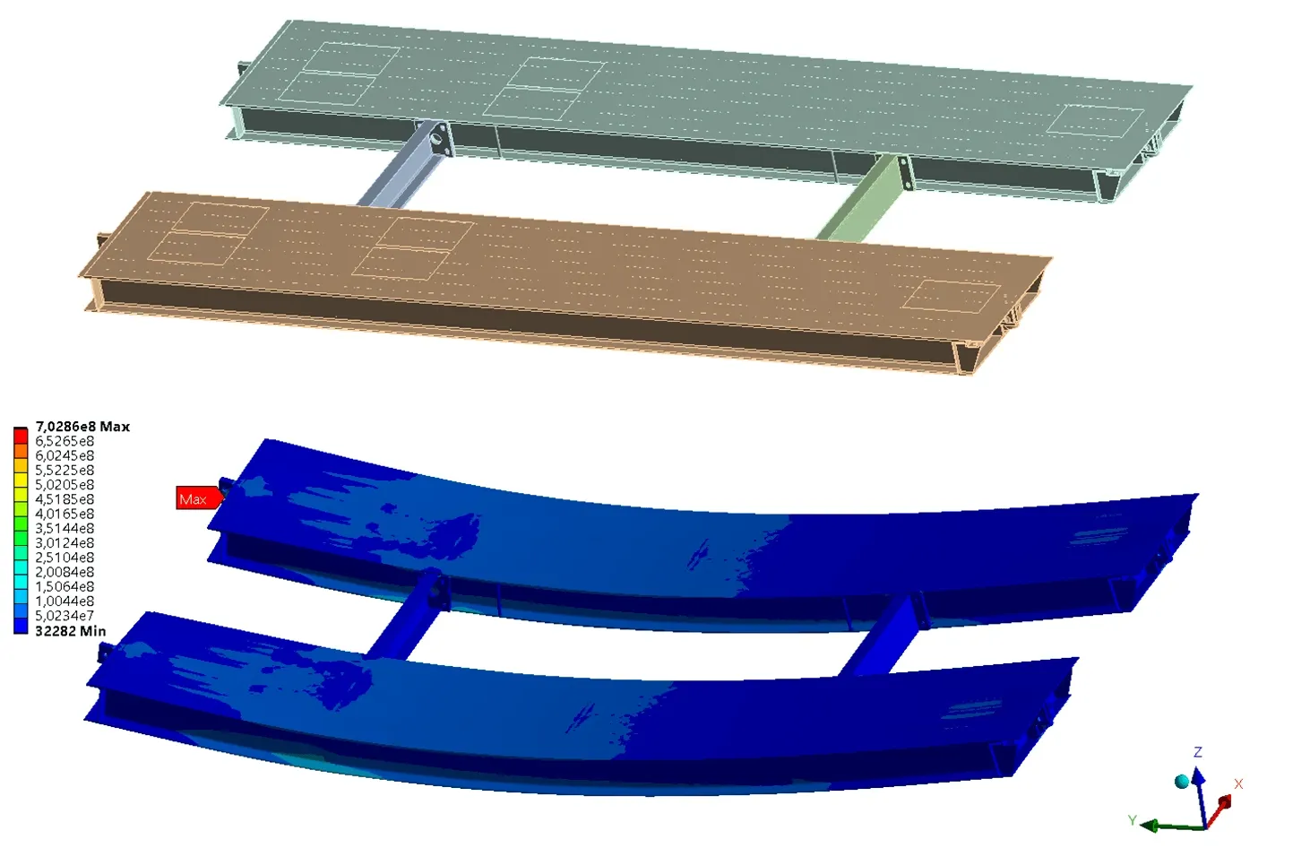Моделирование напряженно деформированного состояния автомобильных весов